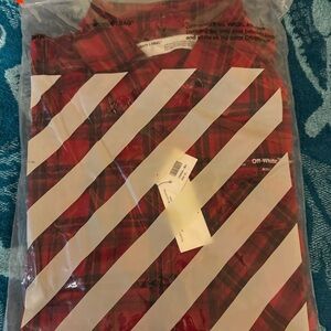 Off-White Flannel Button Up